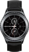 Samsung  Gear S2 Smartwatch - 4GB - Bluetooth + LTE - 42mm - Black - Classic (Stainless Steel) - Black - Leather Band - Leather - Acceptable