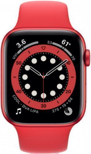 Apple  Watch Series 6 - 32GB - GPS - 44mm - Red - Aluminum - Red - Sport Band - Rubber - Acceptable