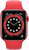 Apple  Watch Series 6 - 32GB - GPS - 44mm - Red - Aluminum - Red - Sport Band - Rubber - Acceptable
